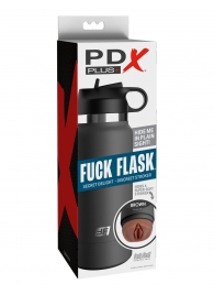Смуглый мастурбатор-вагина в корпусе-бутылке F*ck Flask - Pipedream - в Кургане купить с доставкой