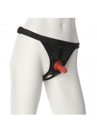 Трусики со штырьком для фиксации насадок Ultra Harness with Plug - Doc Johnson - купить с доставкой в Кургане