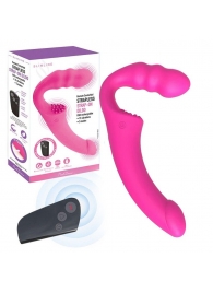 Розовый безремневой страпон Straples Strap-On Dildo - Erokay - купить с доставкой в Кургане