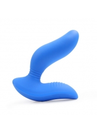 Синий вибромассажер простаты 3,5’’ Curve P-spot Massager - 12 см. - Erokay - в Кургане купить с доставкой