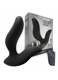 Черный вибромассажер простаты 3,5’’ Remote Control Curve P-spot Massager - 12 см. - Erokay - в Кургане купить с доставкой