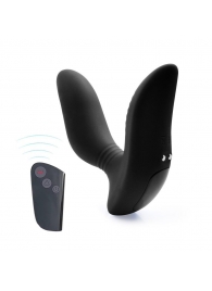 Черный вибромассажер простаты 3,5’’ Remote Control Curve P-spot Massager - 12 см. - Erokay - в Кургане купить с доставкой