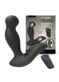 Черный вибромассажер простаты 3,5’’ Remote Control P-spot Massager - 12,5 см. - Erokay - в Кургане купить с доставкой