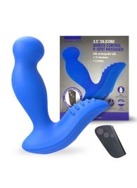 Синий вибромассажер простаты 3,5’’ Remote Control P-spot Massager - 12,5 см. - Erokay - в Кургане купить с доставкой