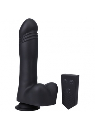 Черная мини-машина на присоске Piston Thruster - Doc Johnson - купить с доставкой в Кургане