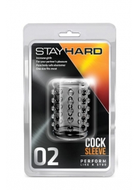 Прозрачная насадка на пенис с шишечками STAY HARD COCK SLEEVE 02 CLEAR - Blush Novelties - в Кургане купить с доставкой