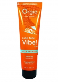 Гель с эффектом вибрации Lube Tube Vibe Low Sex On The Beach - 100 мл. - ORGIE - купить с доставкой в Кургане
