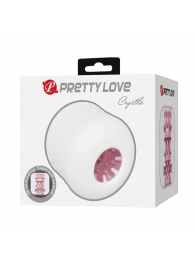 Белый сквозной мастурбатор Crystle - Baile - в Кургане купить с доставкой