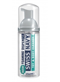 Очищающая пенка для игрушек и тела Toy   Body Cleaner Foamer - 47 мл. - Swiss navy - купить с доставкой в Кургане