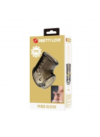 Дымчатая насадка на пенис и мошонку - Baile - в Кургане купить с доставкой