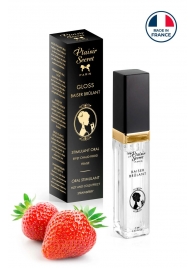 Стимулирующий блеск для губ со вкусом клубники - 7 мл. - Plaisir Secret - купить с доставкой в Кургане