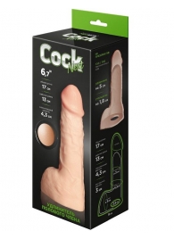 Телесный фаллоудлинитель с мошонкой Cock Next - 17 см. - LOVETOY (А-Полимер) - в Кургане купить с доставкой