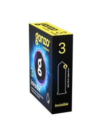 Супертонкие презервативы Ganzo Invisible - 3 шт. - Ganzo - купить с доставкой в Кургане