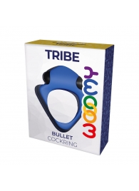 Синее эрекционное кольцо Wooomy Tribeс с вибрацией - Adrien Lastic - в Кургане купить с доставкой