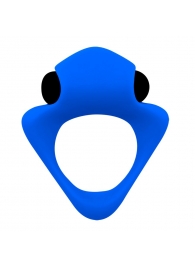 Синее эрекционное кольцо Wooomy Tribeс с вибрацией - Adrien Lastic - в Кургане купить с доставкой