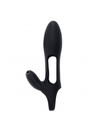 Черная насадка на пенис с вибрацией Nautilus - Zero Tolerance - в Кургане купить с доставкой