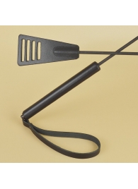 Черный кожаный стек «Сириус» - 60 см. - Sitabella - купить с доставкой в Кургане