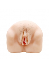 Телесный мастурбатор-вагина с оволосением и вибрацией - Baile - в Кургане купить с доставкой
