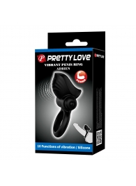 Черное эрекционное кольцо с вибрацией Adrien - Baile - в Кургане купить с доставкой