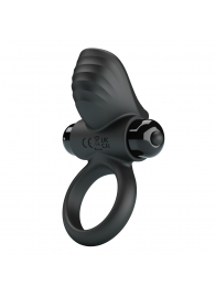 Черное эрекционное кольцо с вибрацией Adrien - Baile - в Кургане купить с доставкой