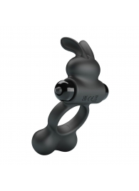 Черное вибрирующее кольцо с металлическими шариками Yusuf - Baile - в Кургане купить с доставкой