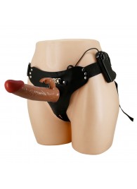 Мужской полый страпон с вибрацией Marion - Baile - купить с доставкой в Кургане