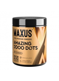 Точечные презервативы MAXUS 2000 Amazing Dots с железным кейсом - 12 шт. - Maxus - купить с доставкой в Кургане