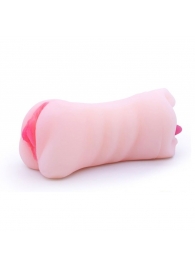 Телесный двусторонний мастурбатор - вагина и ротик - Boys of Toys - в Кургане купить с доставкой