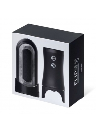 Набор Tenga Flip Zero Electronic Vibrotation: мастурбатор с вибрацией и устройство вращения - Tenga - в Кургане купить с доставкой