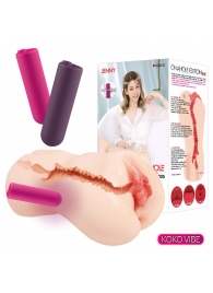Мастурбатор-вагина с вибрацией Jenny Onahole edition 005 - KOKOS - в Кургане купить с доставкой