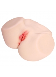 Мастурбатор-полуторс с двойным слоем материала Jenny Onahole Real Vagina - KOKOS - в Кургане купить с доставкой