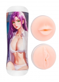Двусторонний мастурбатор аниме - ротик и вагина - Tokyo Style - в Кургане купить с доставкой