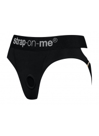 Черные трусики для насадок Heroine Lingerie Harness - size XL - Strap-on-me - купить с доставкой в Кургане
