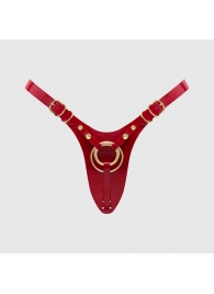 Красный пояс для фиксации насадок Strap-On-Me Leatherette Harness Fabulous - Strap-on-me - купить с доставкой в Кургане