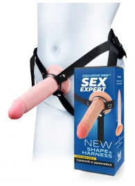 Мужской полый страпон на регулируемых ремнях - 18,5 см. - Sex Expert - купить с доставкой в Кургане