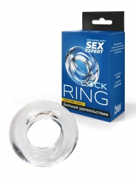 Прозрачное эрекционное кольцо-бублик - Sex Expert - в Кургане купить с доставкой