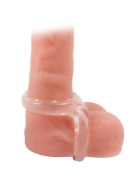 Прозрачное двойное эрекционное кольцо - Sex Expert - в Кургане купить с доставкой