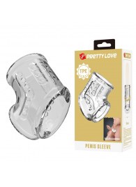 Прозрачная насадка на пенис и мошонку - Baile - в Кургане купить с доставкой