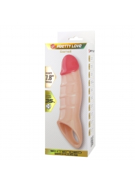 Телесная удлиняющая насадка на пенис Darnel - Baile - в Кургане купить с доставкой