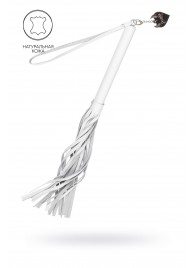 Белая кожаная плеть - 50 см. - Pecado - купить с доставкой в Кургане