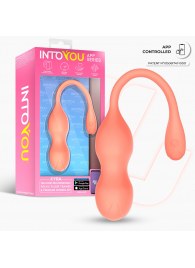 Оранжевые интерактивные вагинальные виброшарики Kyra - Intoyou