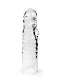 Прозрачная закрытая насадка на член - 15 см. - Sex Expert - в Кургане купить с доставкой