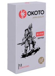 Точечные презервативы OKOTO Dotted - 12 шт. - Sitabella - купить с доставкой в Кургане