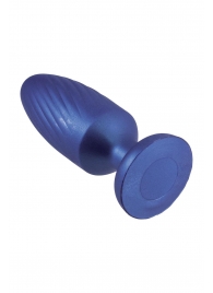 Синяя анальная пробка 4 Inch Silicone Anal Plug - 12 см. - NMC