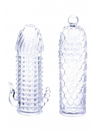 Набор из 2 прозрачных насадок на член Seductive Tickler Sleeves Set - NMC - в Кургане купить с доставкой