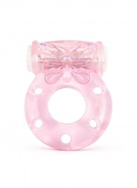Розовое эрекционное виброкольцо с бабочкой - 1137 - в Кургане купить с доставкой