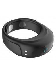 Черное эрекционное виброкольцо на ремешках - Boys of Toys - в Кургане купить с доставкой
