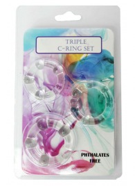 Набор из 3 эрекционных прозрачных колец - Boys of Toys - в Кургане купить с доставкой