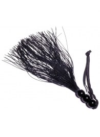 Черная силиконовая плетка - 25,4 см. - Boys of Toys - купить с доставкой в Кургане