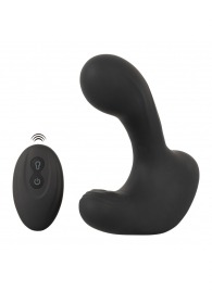 Черная анальная вибропробка с функцией расширения RC Butt Plug with 3 functions - Orion - в Кургане купить с доставкой